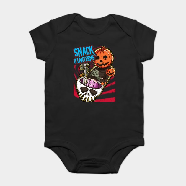 Snack O'lanterns Halloween Funny Baby Bodysuit by creative
